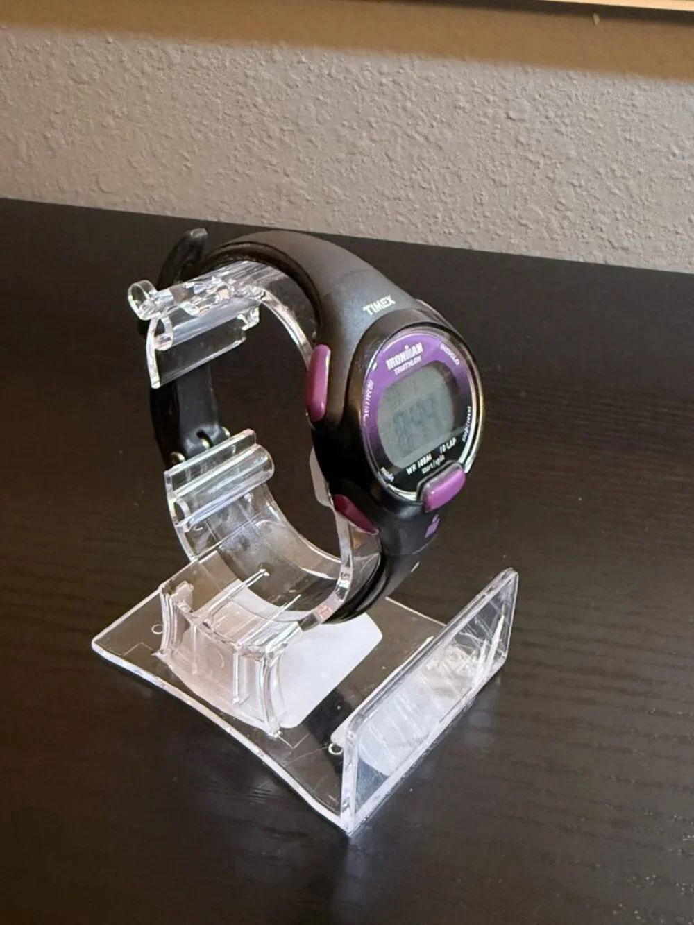 Timex Women’s Ironman Triathlon Essential 10 Digital Watch Black Purple 34mm
